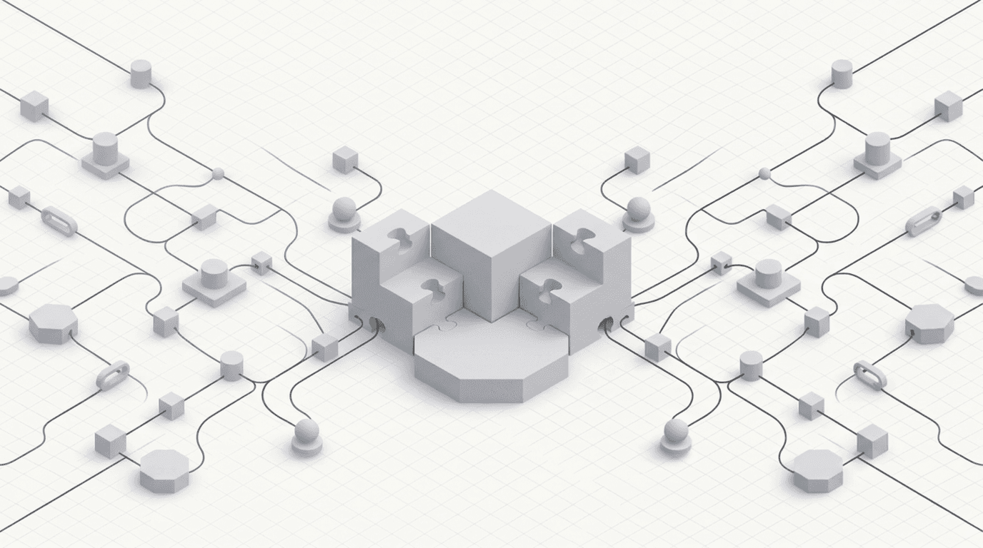 Abstract composition suggesting trust, balance, and long-term partnership